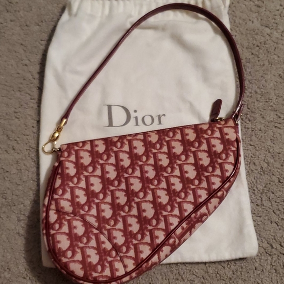 Dior Handbags - Christian Dior monogram small saddle bag